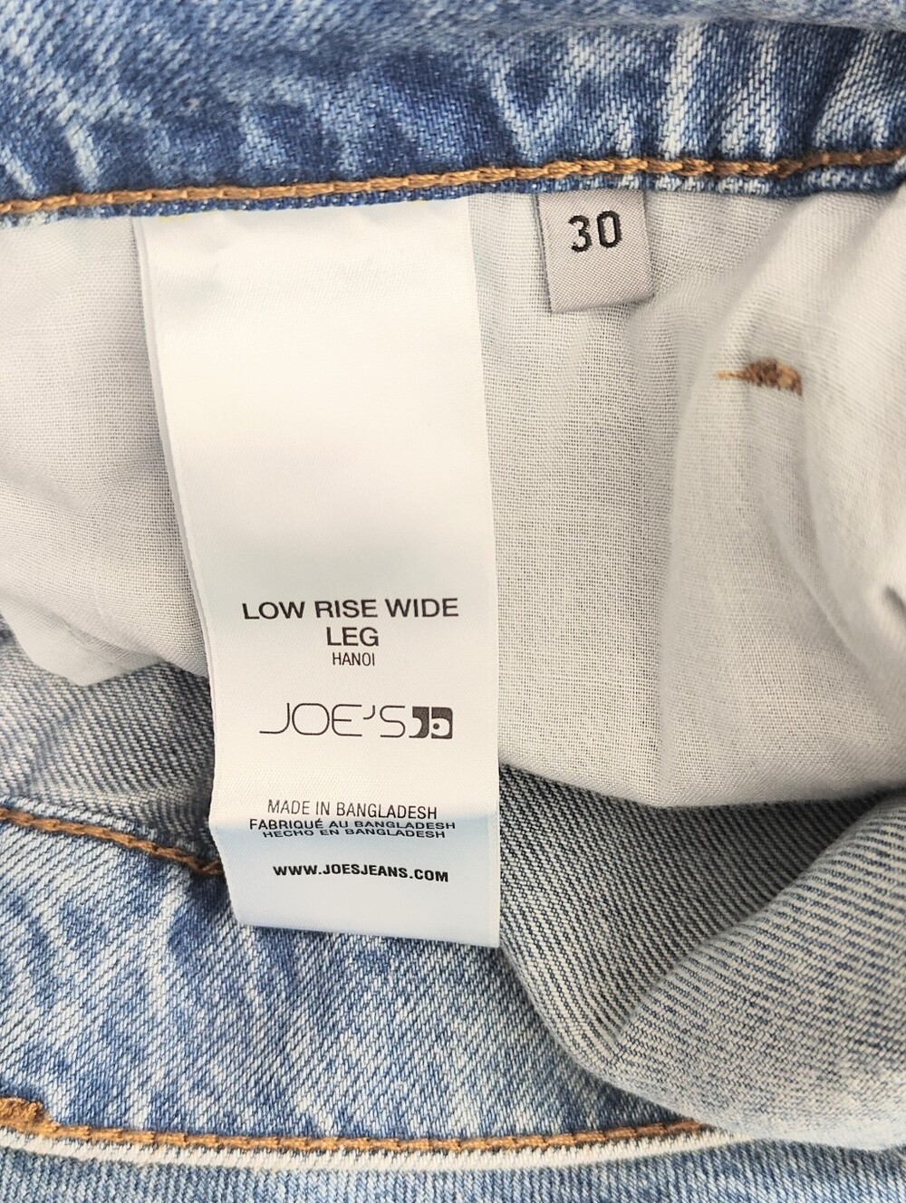 NEW! Joe's Jeans Low Rise Wide Leg Jeans Size 30 Relaxed Fit Hanoi Denim Pants - Picture 10 of 12